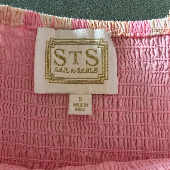 Sail to Sable x Palm Beach Lately Pink seashell print midi dress S - Picture 10 of 10